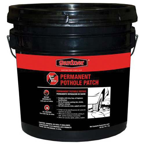 Black Jack 6431-9-27 Pothhole Repair, Granular, Black, 40 lb Pail
