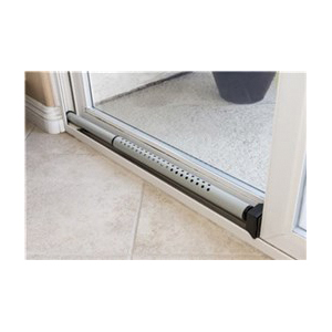 Door Security Bar, Brinks, 44 in L, 1-1/4 in W, Steel, Black/Gray - 3