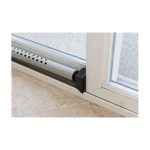 Door Security Bar, Brinks, 44 in L, 1-1/4 in W, Steel, Black/Gray - 5