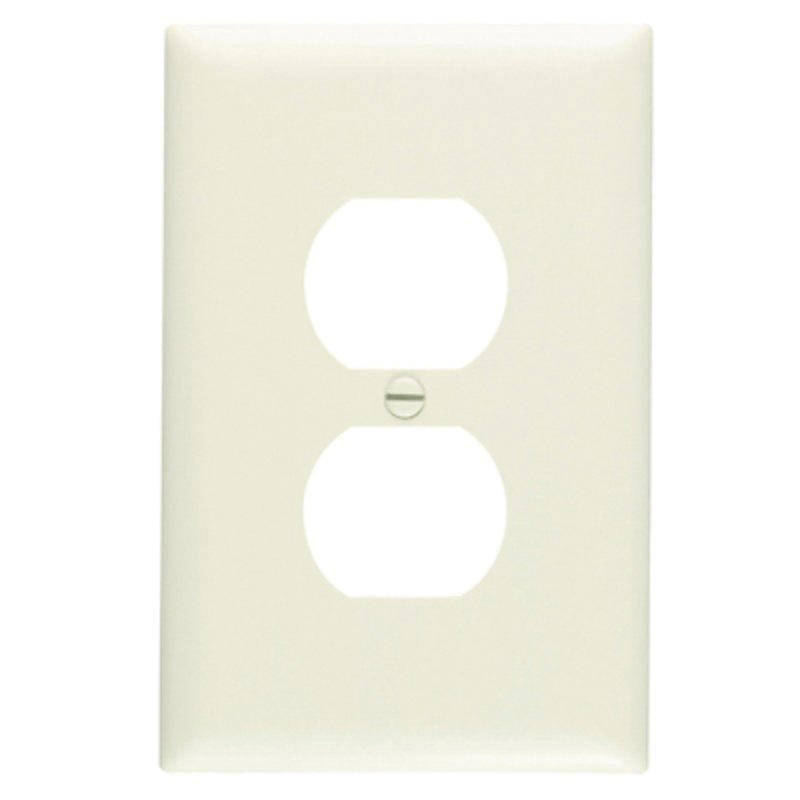 TradeMaster TPJ8LACC70 Outlet Wallplate, 3-5/16 in L, 5.062 in W, Jumbo, 1 -Gang, Nylon
