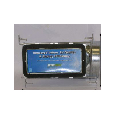 Vent, Speedi-Boot, End Boot with Hanger, 10 in L x 4 in W, 8-1/2 in H, 4 in Dia Duct, 23 ga, Steel, Galvanized - 2