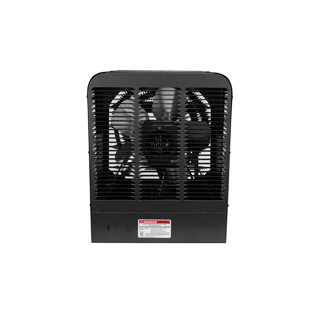 Electric Garage Heater, King, 20.8/18 A, 240/208 V, 5 kW, 17 Btu Heating, 520 cfm, Gray - 2