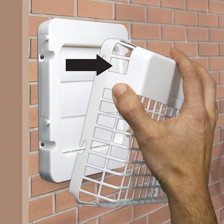 Dryer Vent Kit, Dundas Jafine, Aluminum/Polypropylene, White - 2