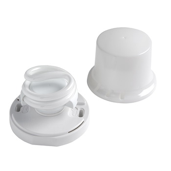 277FL Lamp Holder, 120 VAC, 13 W, Thermoplastic Housing Material, White