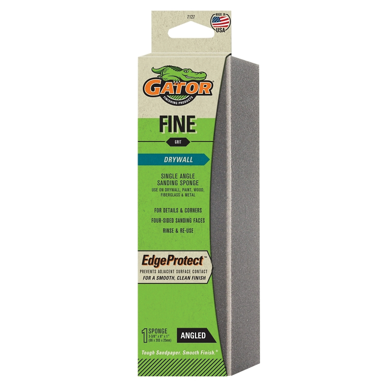 7127 Sanding Sponge, 8 in L, Fine