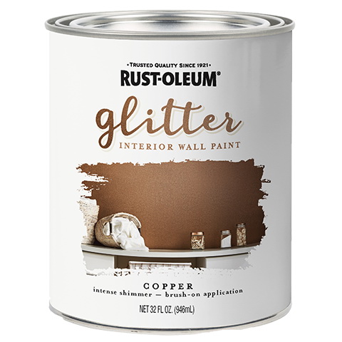 Rust-Oleum 344698 Glitter Paint, 1 qt