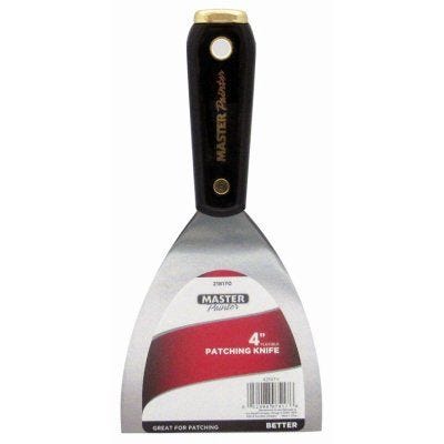 Master Painter 4214TV Knife, 4 in W Blade, HCS Blade, Flexible, Taping Blade, Nylon Handle