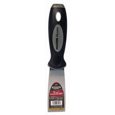 Master Painter 6204TV Flexible Putty Knife, 1-1/2 in W Blade, HCS Blade, Ergonomic Handle