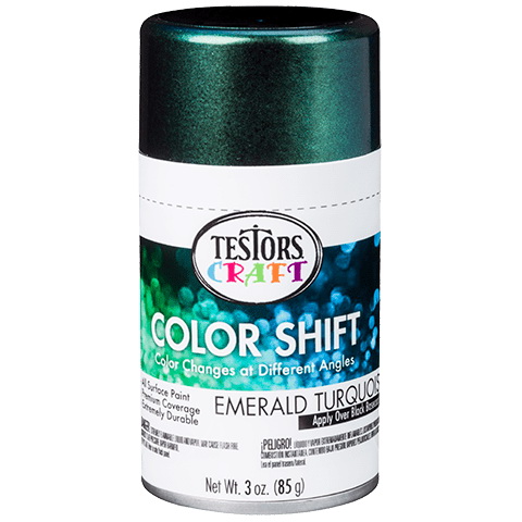Testors 330574 Craft Paint, Emerald Turquoise, 3 oz, Aerosol Can