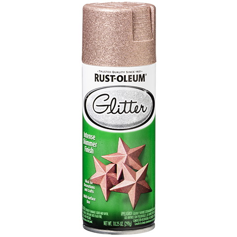 Specialty 344697 Glitter Spray Paint, Gloss, Rose Gold, 10.25 oz, Can