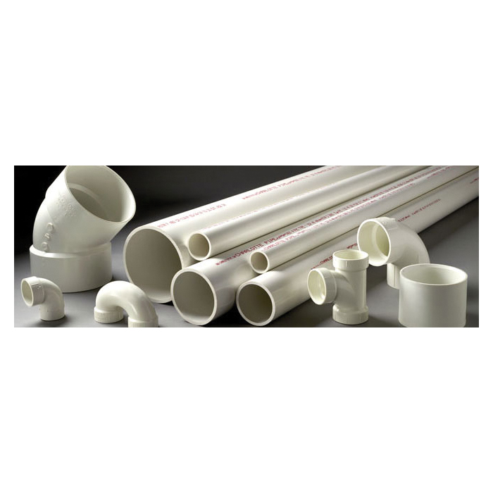 Charlotte Pipe 75155 Closet Pipe Flange, 4 in, 4 in Dia Flange, Solvent Weld, PVC