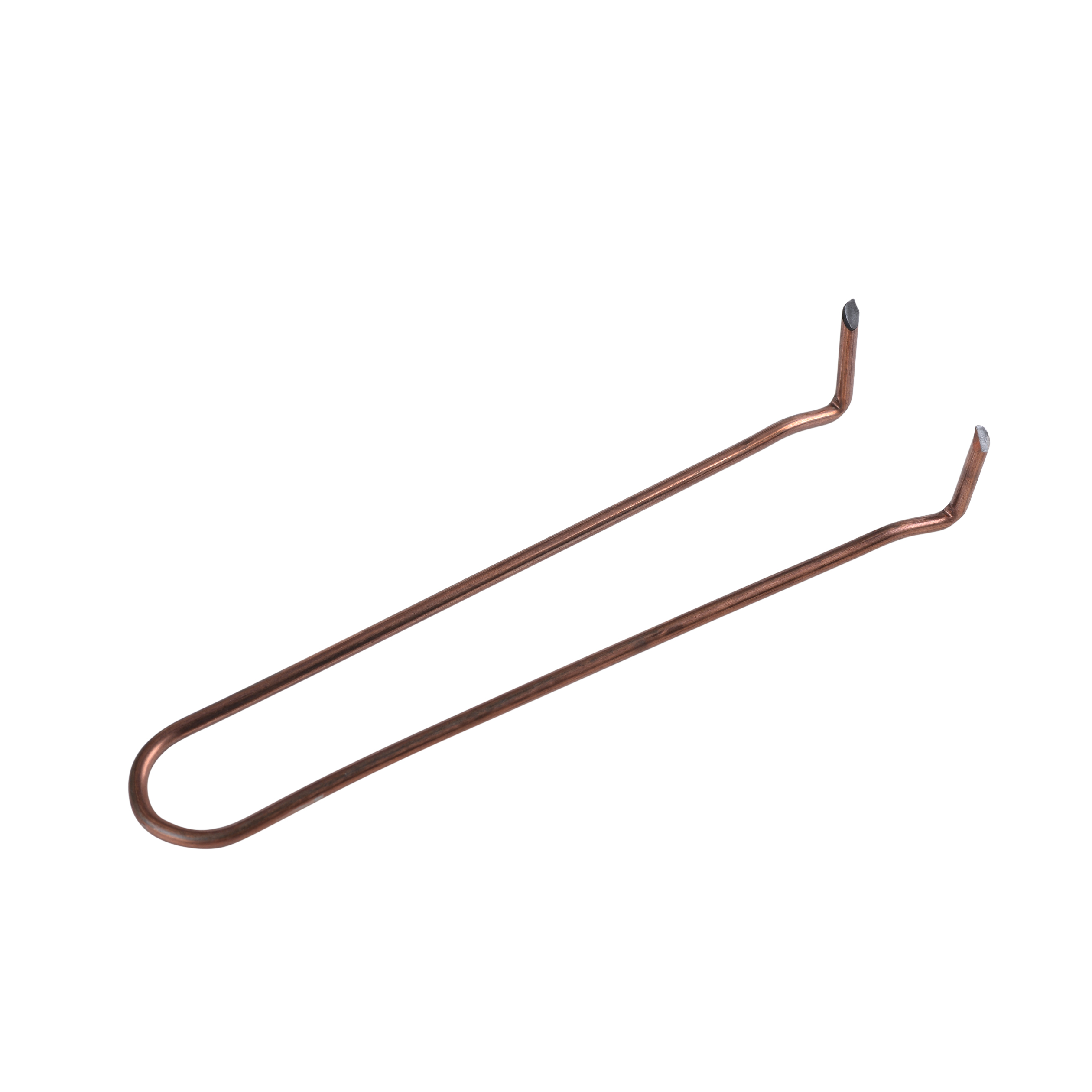 Oatey 33979 Self-Nailing Pipe Hook, 3/4 in Opening, Copper/Steel, Gray