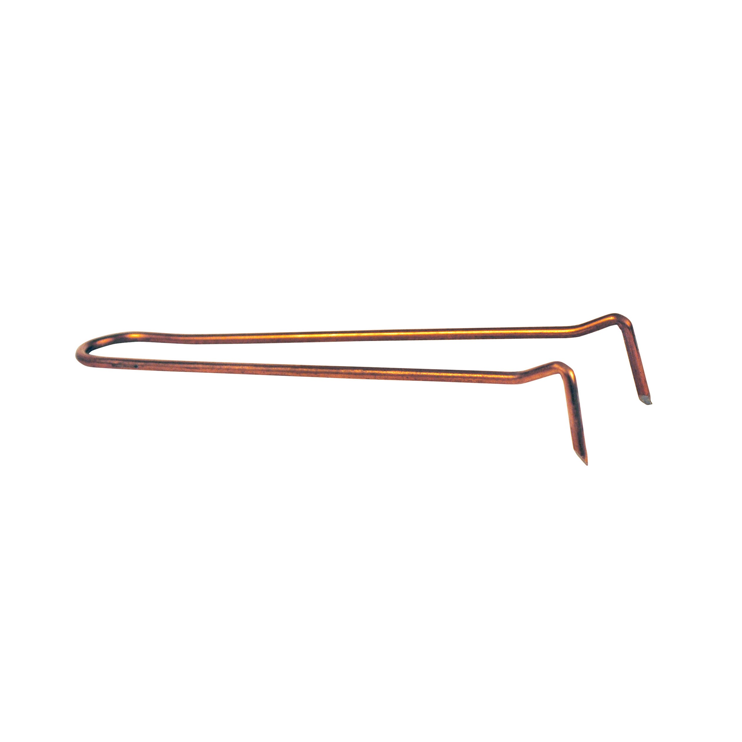 Oatey 33979 Self-Nailing Pipe Hook, 3/4 in Opening, Copper/Steel, Gray