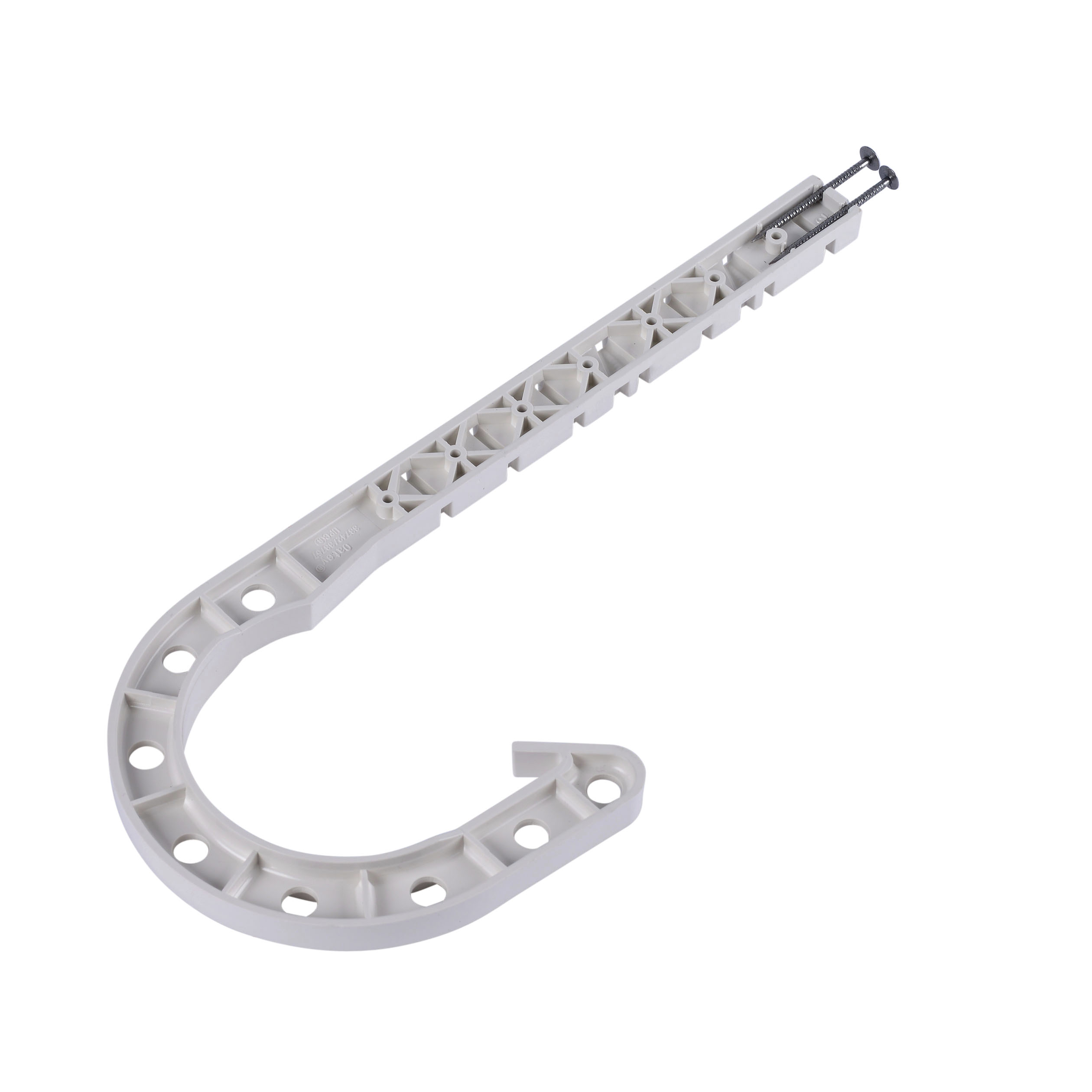 Oatey 33762 J-Hook, 3 in Opening, ABS, White