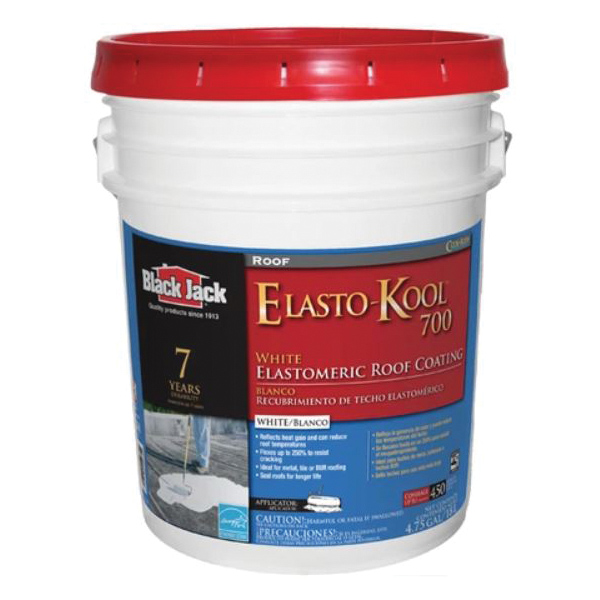 Elasto-Kool 700 Series 5527-1-30 Elastomeric Roof Coating, White, 5 gal Pail, Liquid
