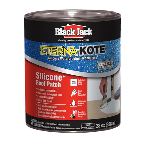 5586-1-02 Silicone Roof Sealant, White, Liquid, 1 qt Pail