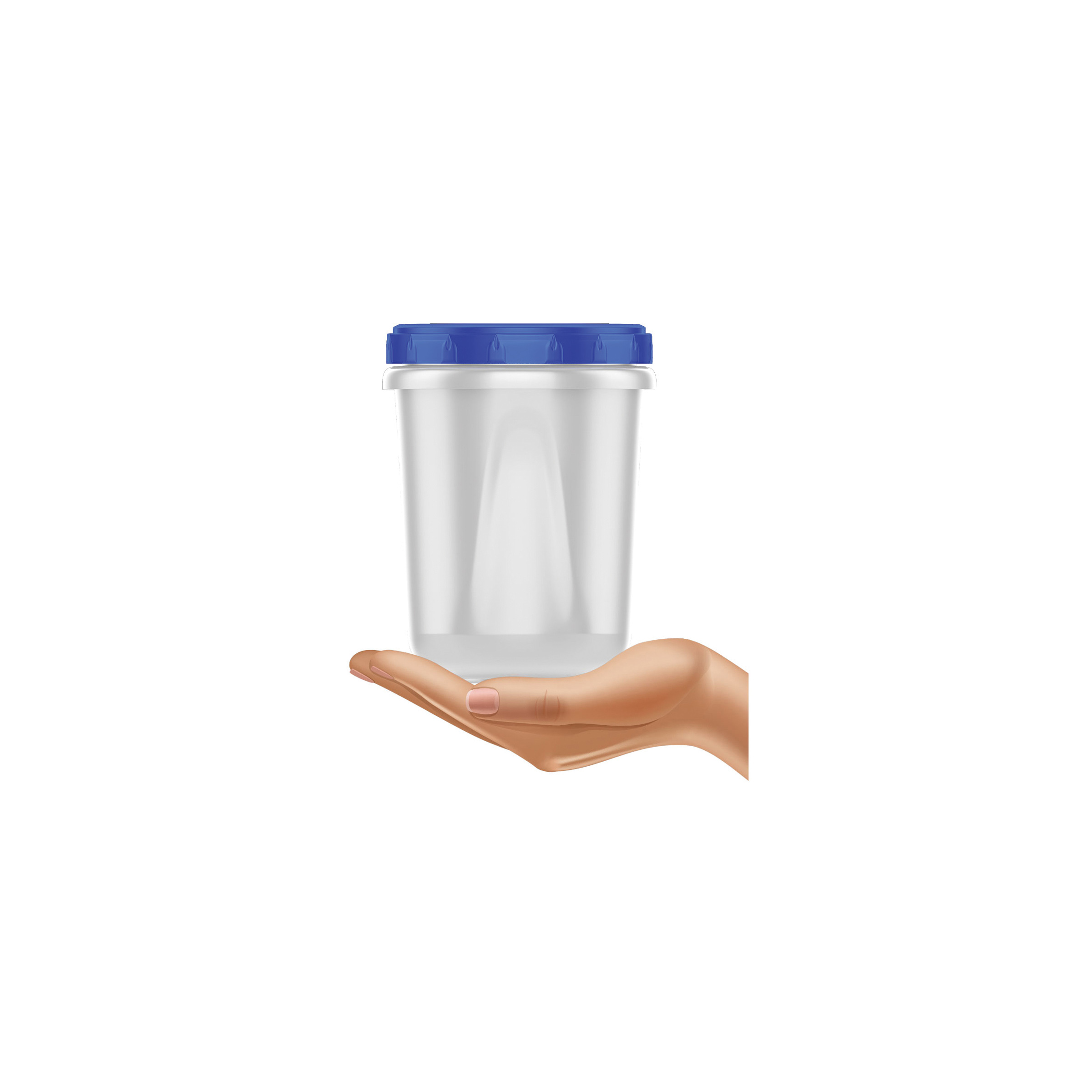 Ziploc Containers & Lids, Round, Medium, Plastic Containers