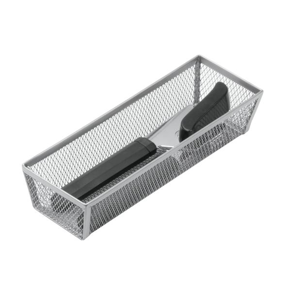 Honey-Can-Do KCH-02159 Mesh Drawer Organizer, Steel Drawer, 3 in OAL, 9 in OAW, 2 in OAD