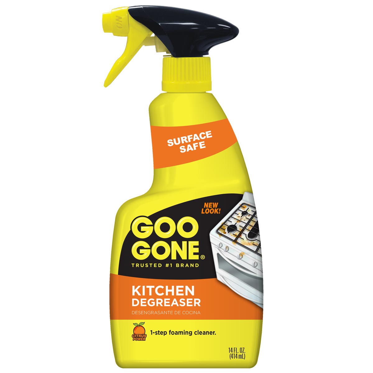 Goo Gone 2043 Kitchen Degreaser, 28 oz, Liquid, Citrus, Clear