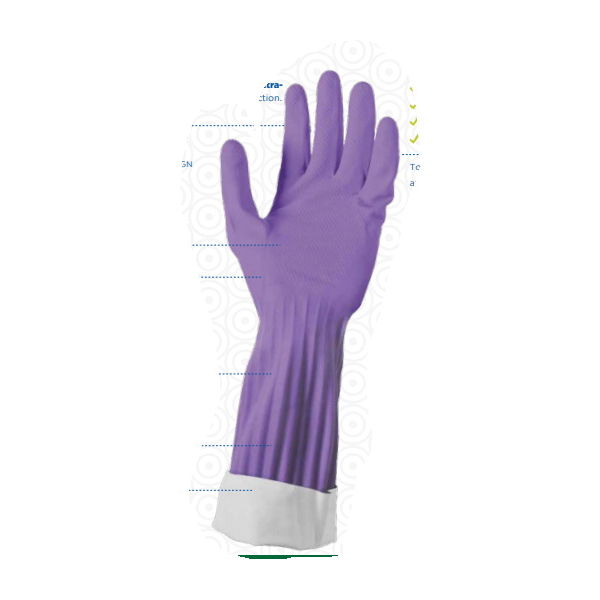 Soft Scrub 12812-16 Gloves, M, Blue, Latex/Rubber, Satin