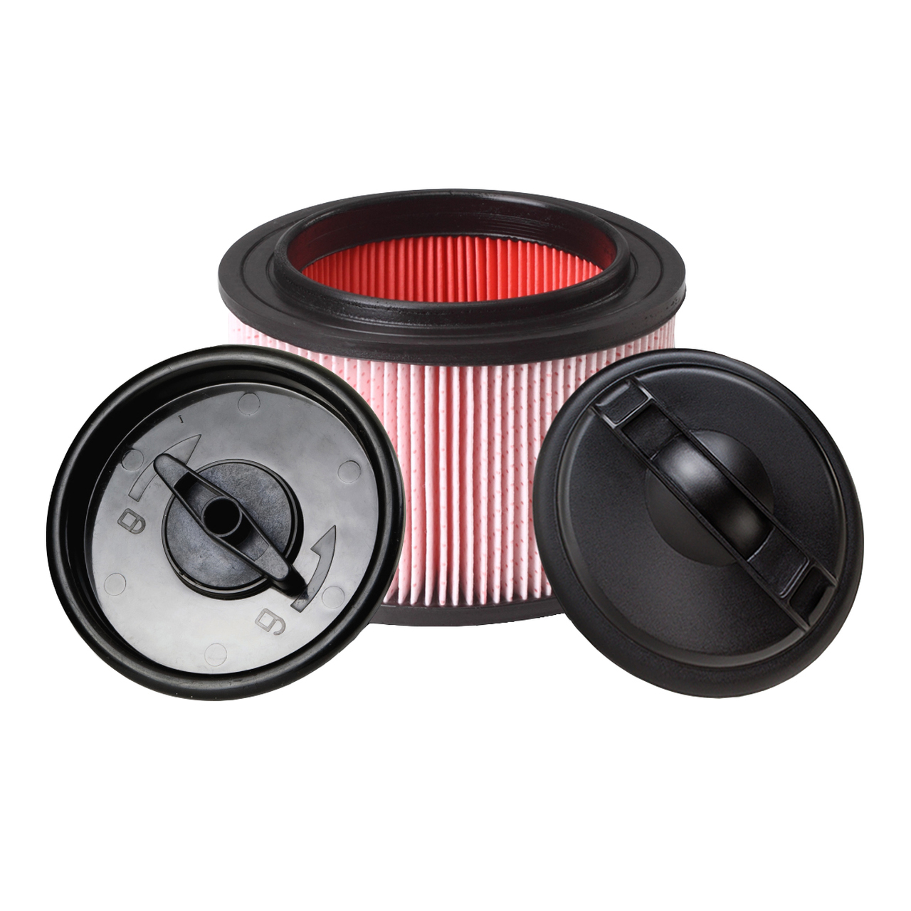 Vacmaster Professional VJFF Cartridge Filter and Retainer, 1 um, Paper Frame