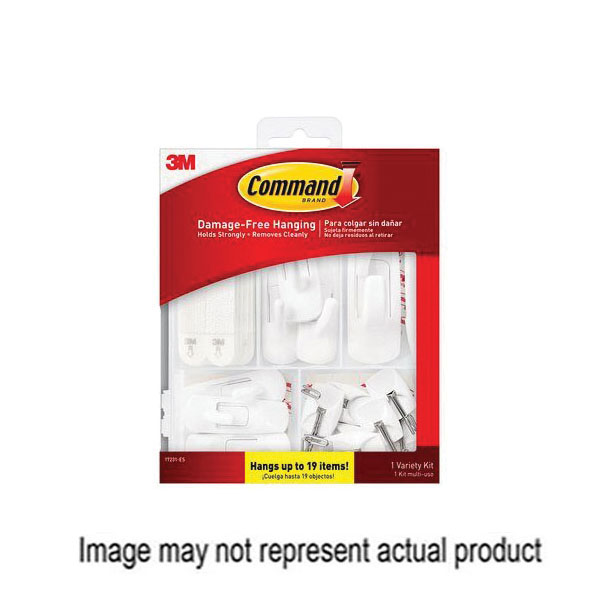 17231-ES Hook Kit, Plastic, White