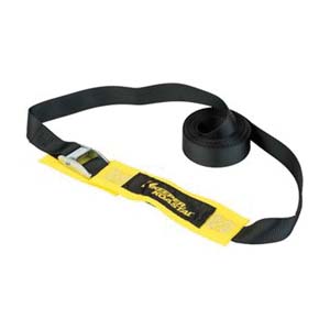 Koastal Lashing Strap, Keeper, 15 ft L, 200 lb Working Load, Black/Yellow - 2