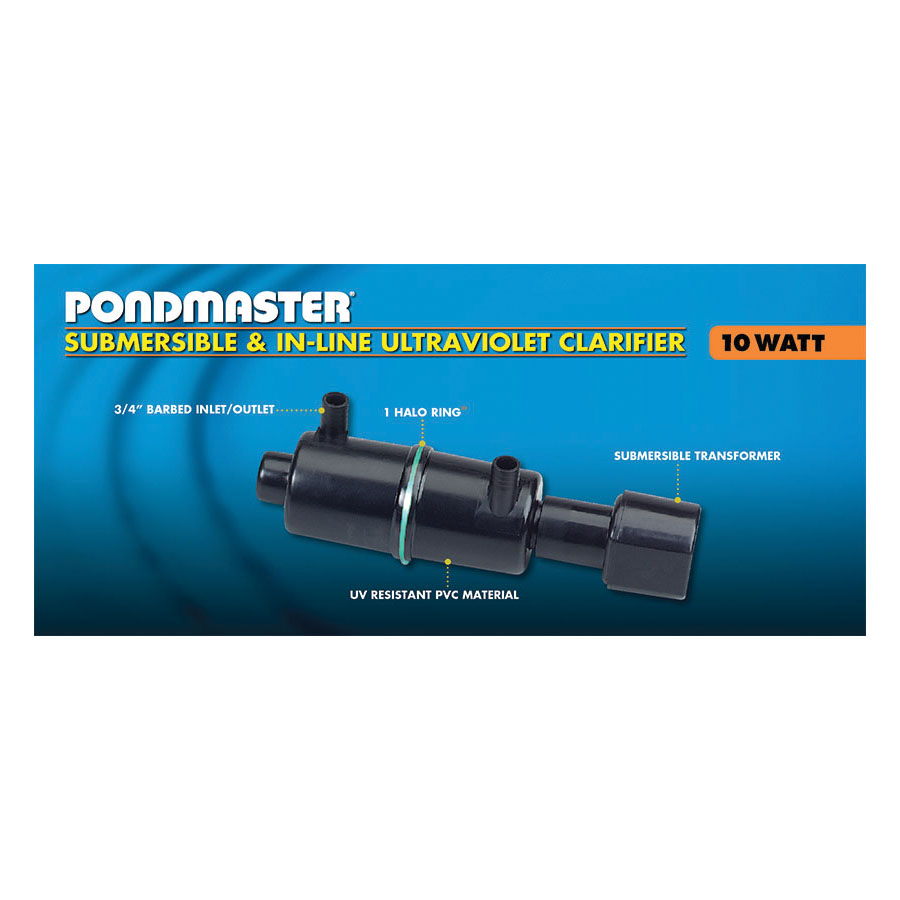Pondmaster 02910 Clarifier, 3/4 in Connection, 700 gph, 1500 gal Pond, 18 ft L Cord, 10 W Lamp - 4