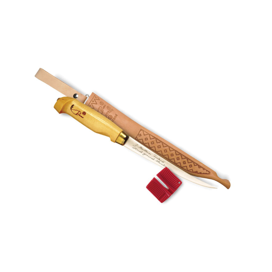 Rapala Fish 'n Fillet Series BPFNF4SH1 Knife, 4 in L Blade, Stainless Steel Blade, Birch Handle, 8-1/2 in OAL