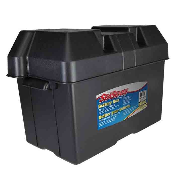 SeaSense 50090675 Battery Box, Polyethylene, Black, For: Series 31 Batteries