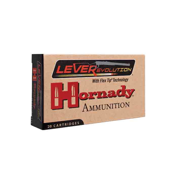Hornady LEVERevolution FTX Series 82747 Ammo, 45-70 Government, 325 Grains, 20 Rounds, Brass
