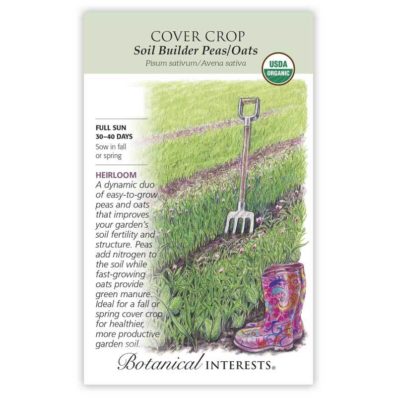 Botanical Interests 7609 Peas and Oat Seed, Oat, Pea, Avena Sativa, Pisum Sativum - 2