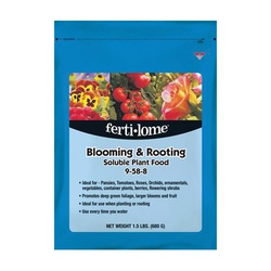 Ferti•lome 11771 Blooming and Rooting Soluble Plant Food, 1.5 lb, Powder, 9-58-8 N-P-K Ratio