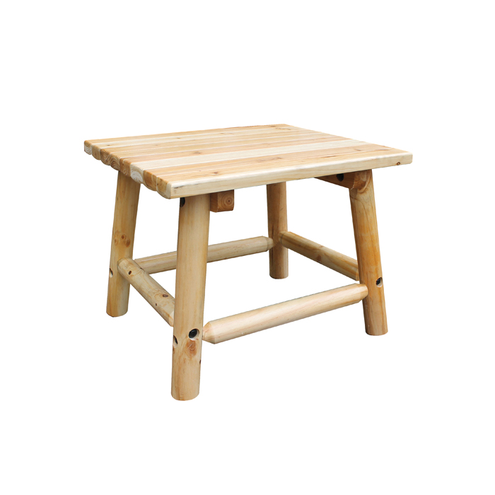 Leigh Country Aspen TX 95152 End Table, 20.47 in W, 24 in D, 18.11 in H, Wood Table, Brown Table