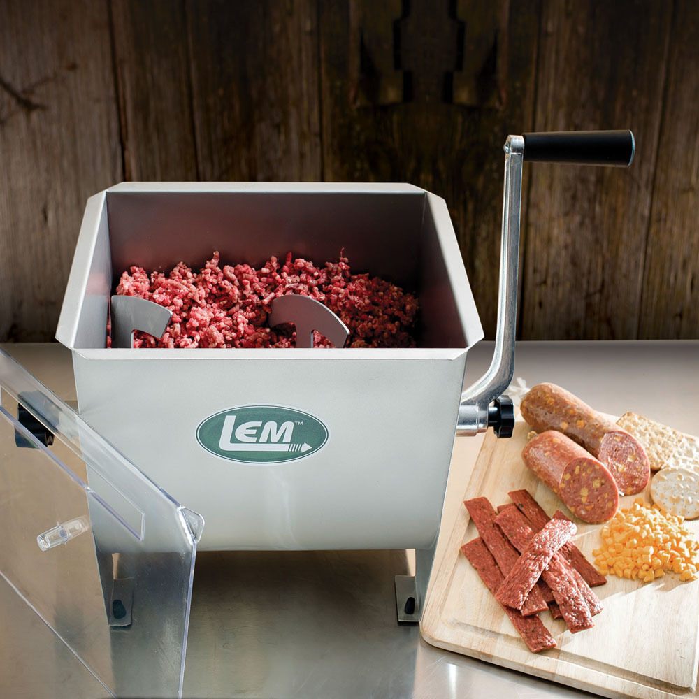 LEM Mighty Bite Manual Meat Mixer 20 lbs. Capacity - 736017, Sausage &  Jerky Makers at Sportsman's Guide