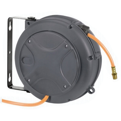 Master Mechanic 27287082 Air Hose Reel, 25 ft L Hose, Auto Winding, Polymer