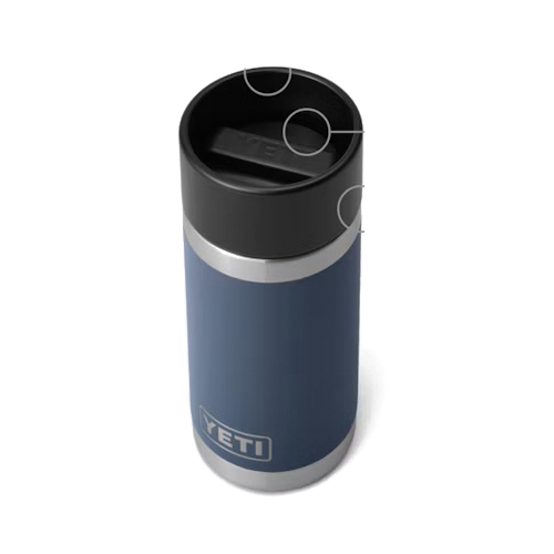 Yeti Rambler 21071050006 Hotshot Bottle with Hotshot Cap, 12 oz Capacity, Stainless Steel, Black - 1