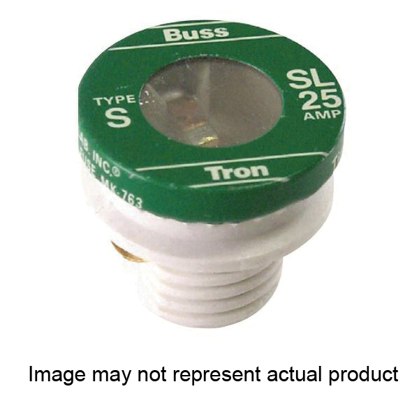 BP/SL-A Plug Fuse, 15 to 30 A, 125 V, 10 kA Interrupt, Time Delay Fuse