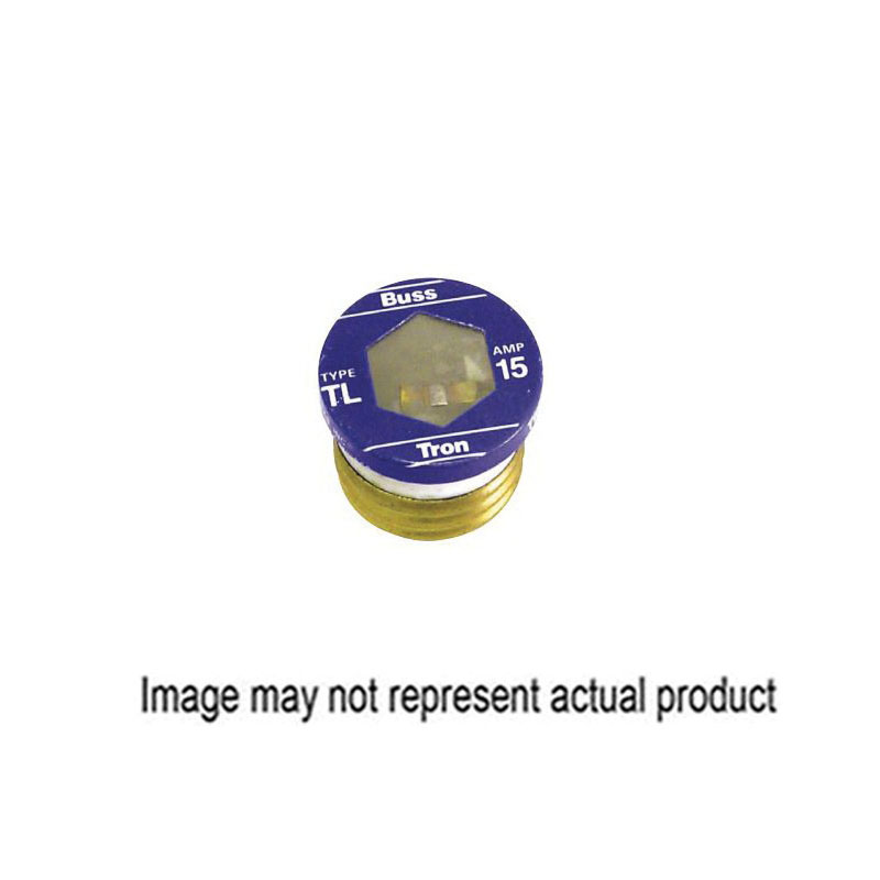Bussmann BP/TL-A Plug Fuse, 15 to 30 A, 125 V, 10 kA Interrupt, Plastic Body, Time Delay Fuse