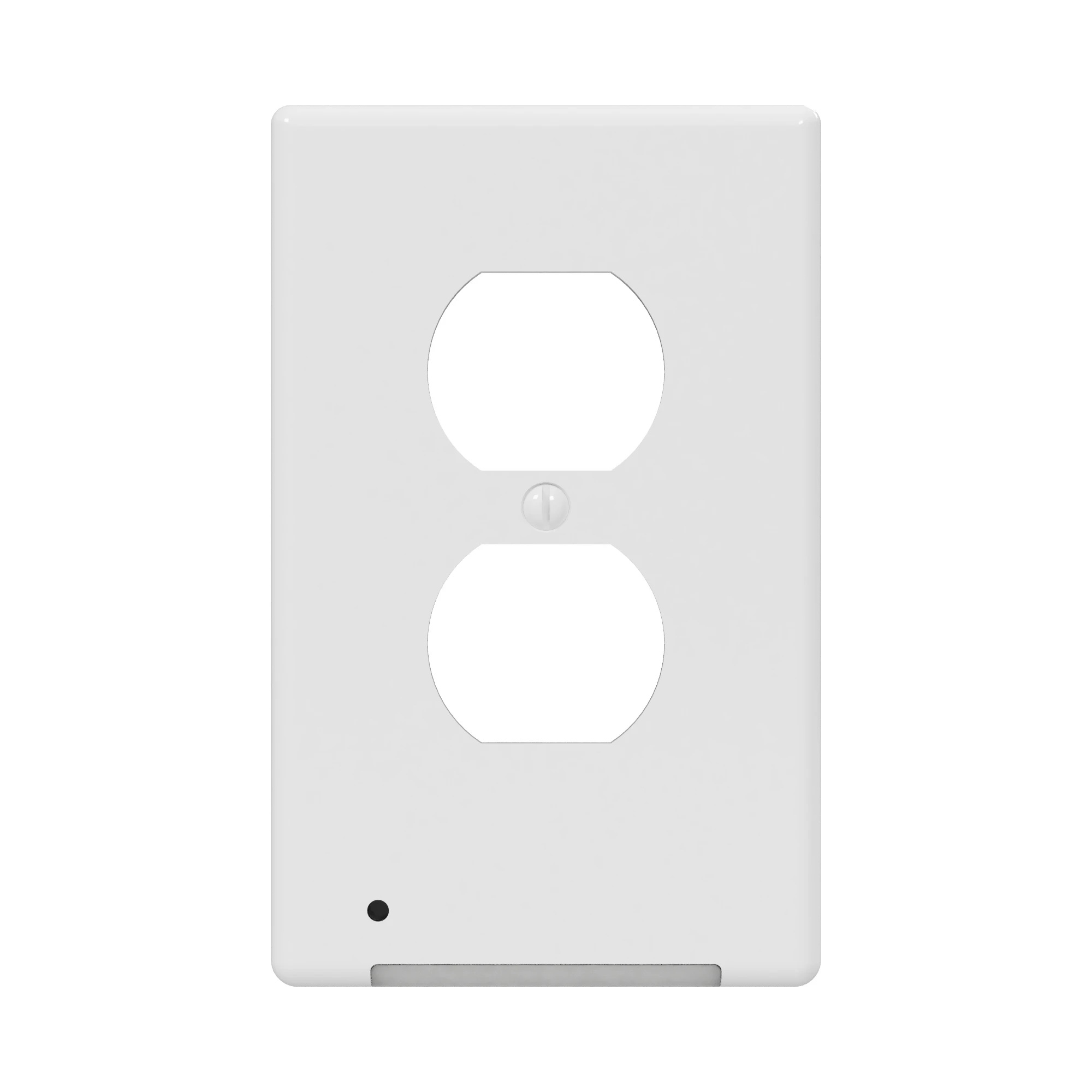 LumiCover Classic LCR-CCDO-W Wallplate Nightlight, 1-1/4 in L, 4-1/2 in W, 1 -Gang, Plastic, White