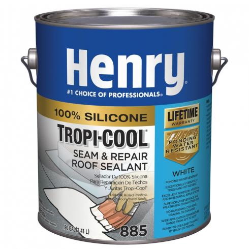 Tropi-Cool 885 Series HE885042 Seam And Repair Roof Sealant, White, Liquid, 1 gal