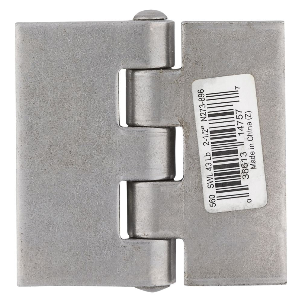 National Hardware N273-896 Door Hinge, Steel, Plain Steel, Tight Pin, 43 lb - 2