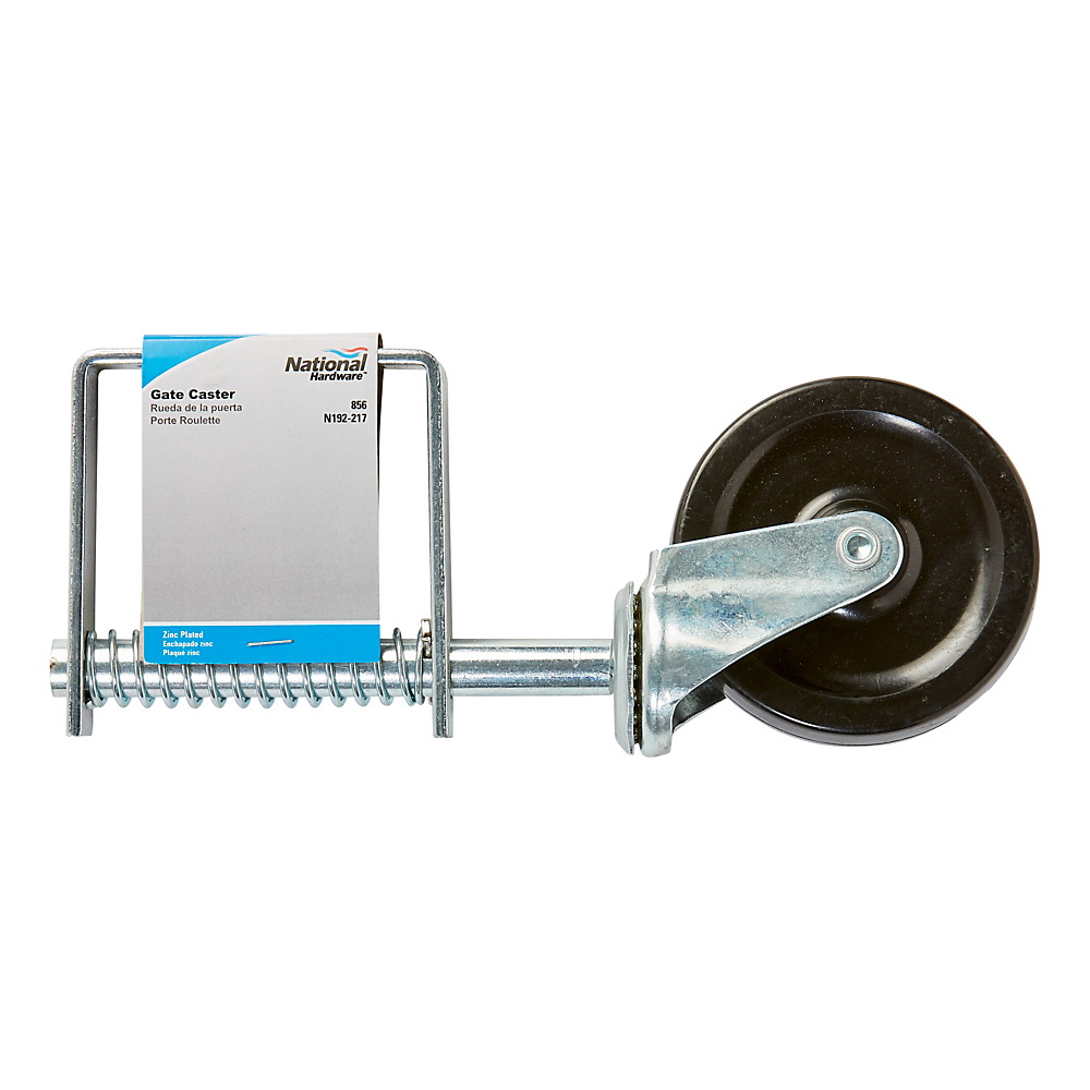 National Hardware N192-217 Gate Caster, 4 in Dia Wheel, 0.94 in W Wheel, Plastic Wheel, 125 lb, Steel Housing Material - 3