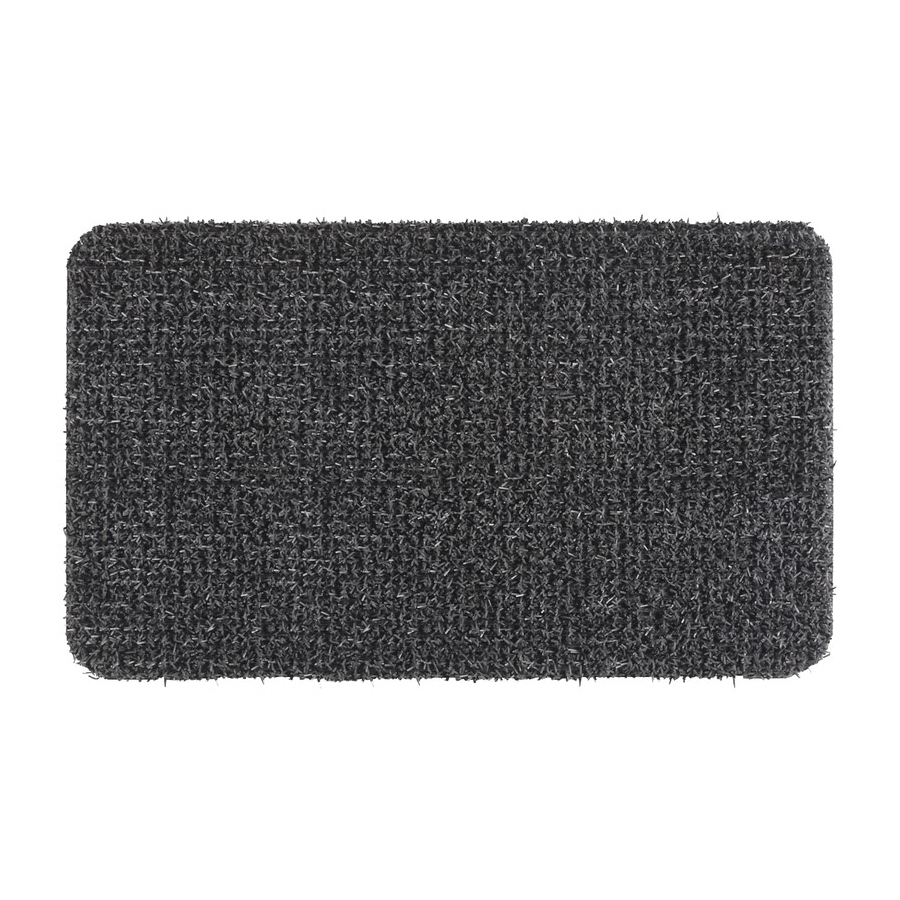 10372029 Doormat, 30 in L, 18 in W, Rectangular, Solid Pattern, Astroturf Surface, Flint