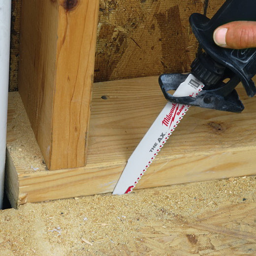 Milwaukee AX SAWZALL 48-01-2027 Series Reciprocating Saw Blade, Applicable Materials: Aluminum, Metal, Wood, 1 in W