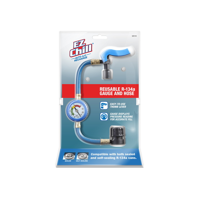 thumbnail image 2 of A/C Pro EZC110-4 Reusable R134A Refrigerant Hose & Gauge - Recharge Kit For Car, Truck AC Systems 2 of 2