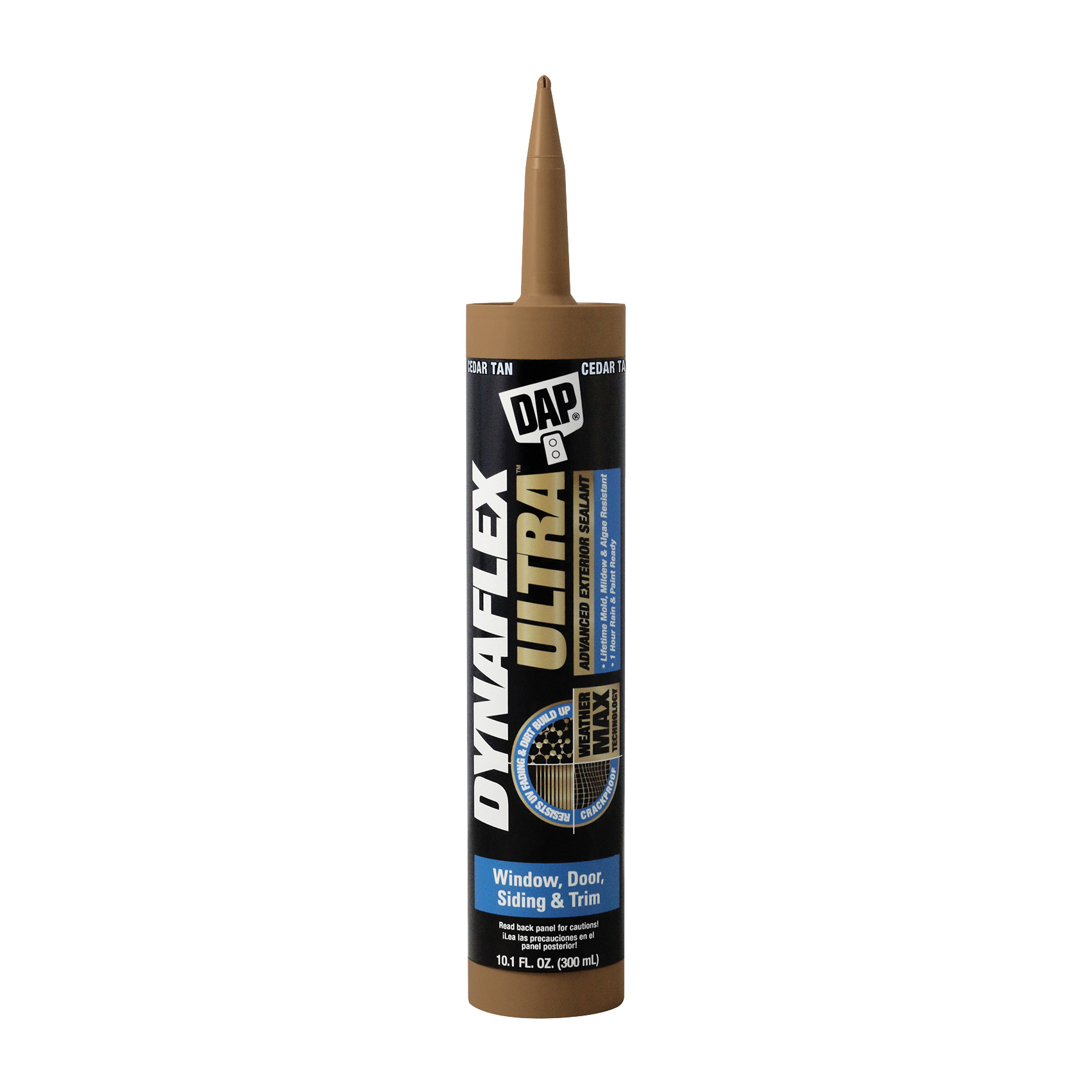 DYNAFLEX ULTRA 7079818221 Advanced Exterior Sealant, Cedar Tan, 40 to 100 deg F, 10.1 oz Cartridge