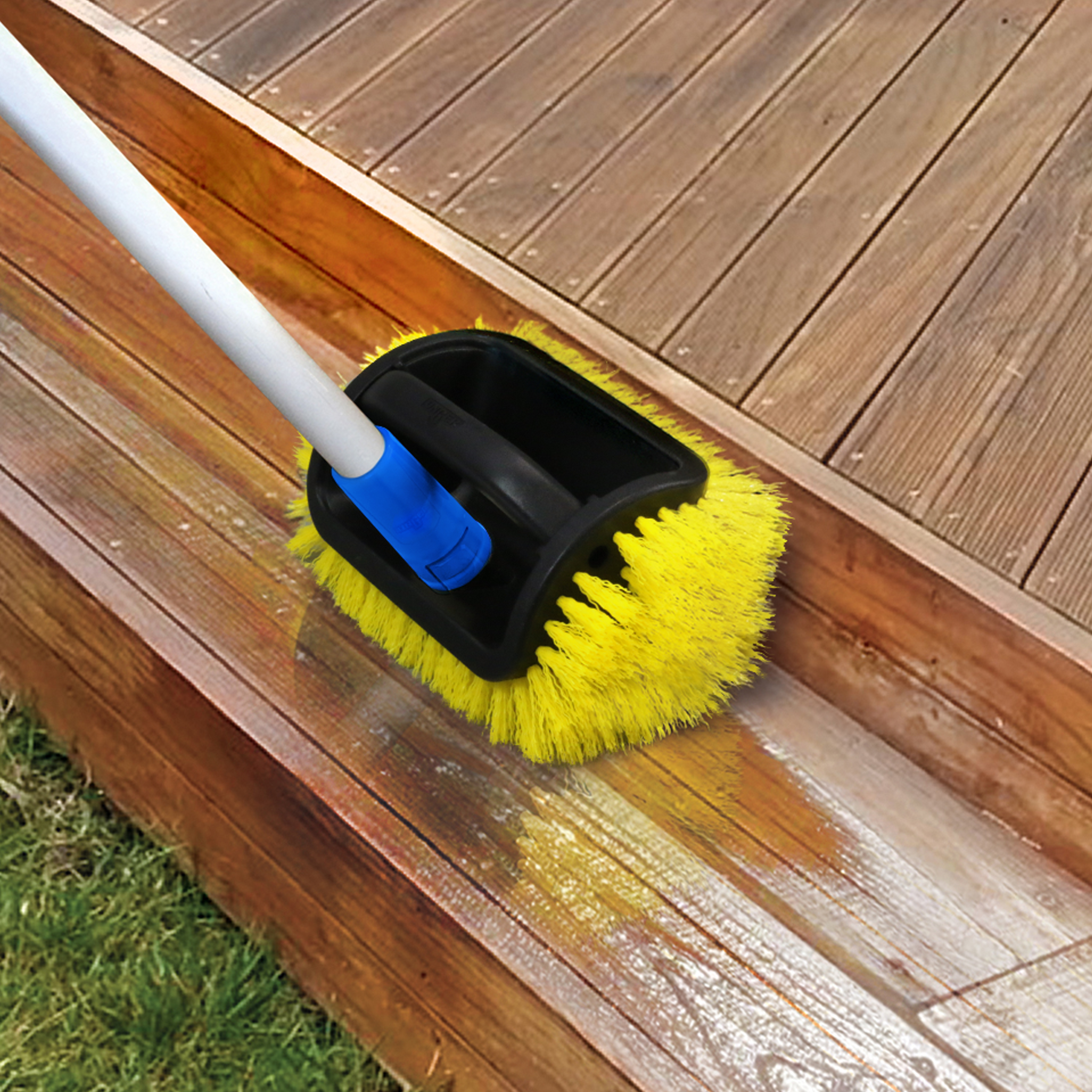 Unger Professional 975840 Deck Brush, 1-1/2 in L Trim, Yellow - 3