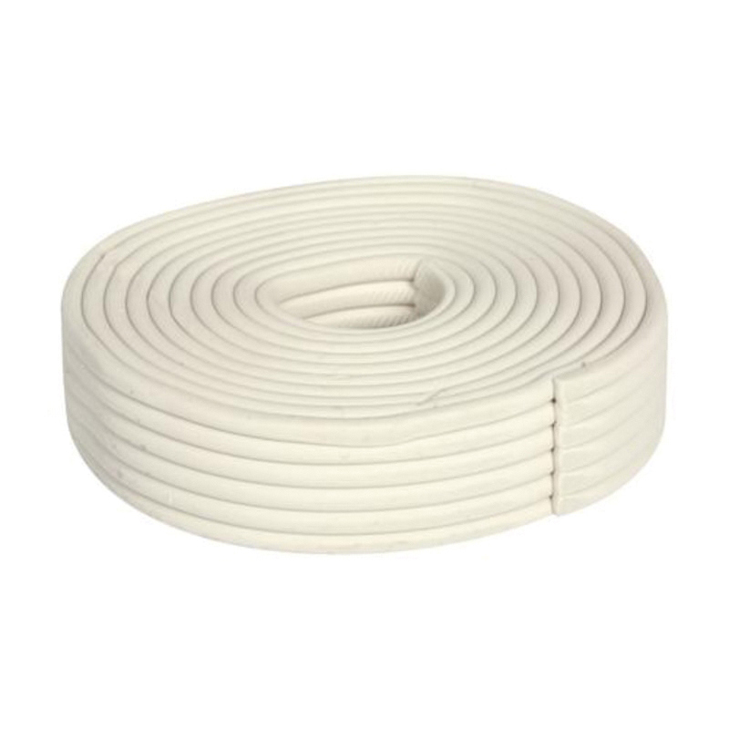 71505 Caulking Cord Weatherstrip, 1/8 in Thick, 30 ft L, Synthetic Fiber, White