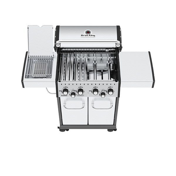Broil King 18677 Infrared Side Burner Kit, Stainless Steel, For: Broil King Imperial, Regal, Baron Series Gas Grills - 4